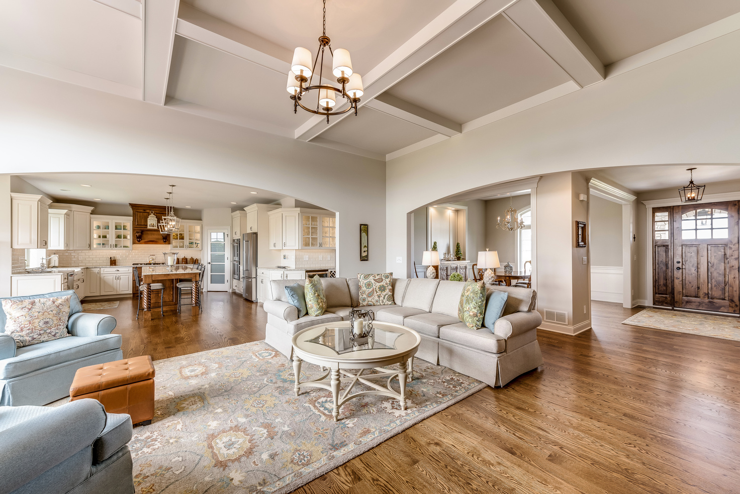 Wide open floor plan of new home