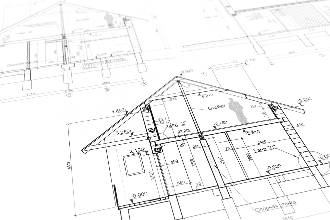 New home plan blueprint