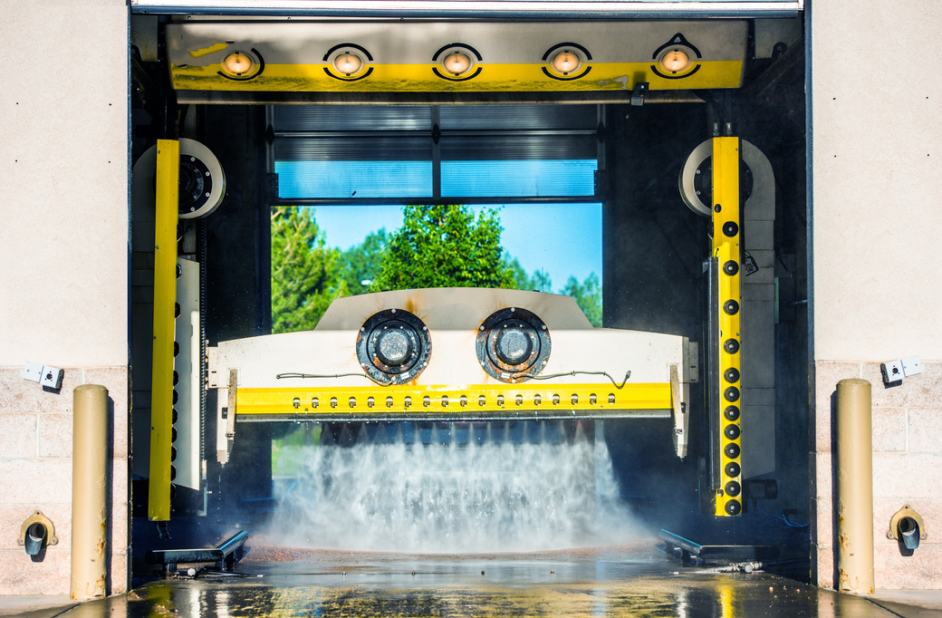 Running Touchless Carwash